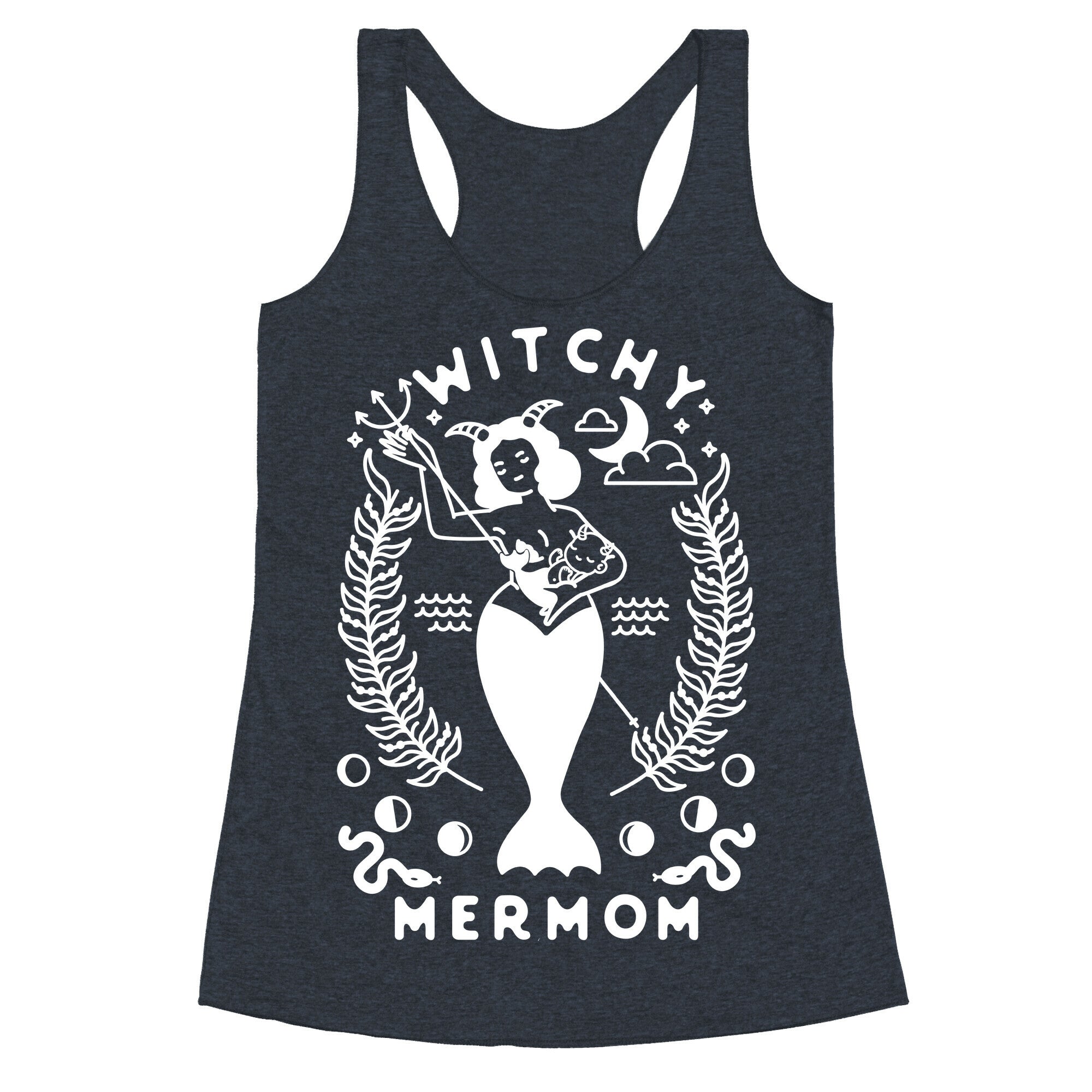 Witchy Mermom Racerback Tank